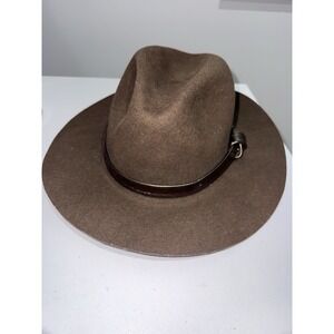 Goorin Bros Brown Wool Western Country Cowboy Fedora Hat Mens‎ Women's Sz Medium